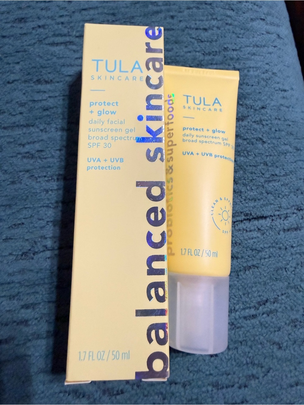 TULA Protect + Glow Daily Sunscreen Gel SPF 30 - New in box